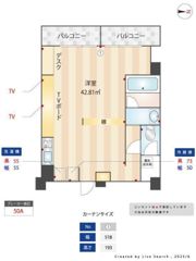 ホテル&レジデンス六本木 住居の間取り画像