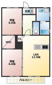 ヴァンベール綱分の間取り画像