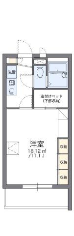 レオパレスゼスト西成田の間取り画像