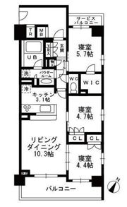 シャンピアグランデ深沢の間取り画像