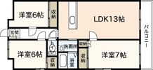 ハイネス鈴峰の間取り画像