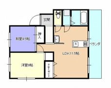 コーポ木下の間取り画像
