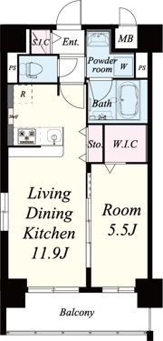 ステラ桜川の間取り画像
