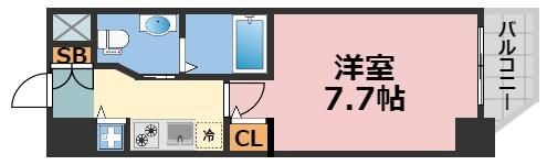 エステムコート南堀江ⅢCHURAの間取り画像
