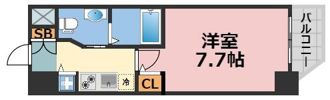 エステムコート南堀江ⅢCHURAの間取り画像