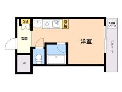 ライオンズマンション博多の間取り画像