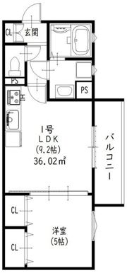 クリエオーレ松丘町の間取り画像