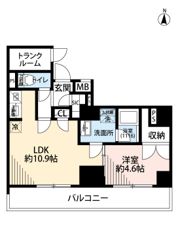 プレール・ドゥーク亀戸Ⅵの間取り画像