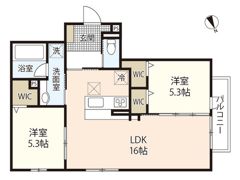 D-room中筋Ⅰの間取り画像