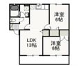 ラフィーネ西古松Bの間取り画像