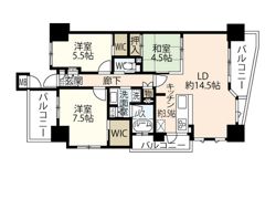クラース舟入中町の間取り画像