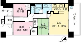 ブランズ西大津レイクフロントの間取り画像