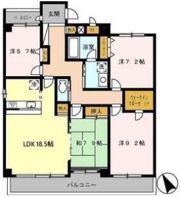 ラ・メゾン東山の間取り画像