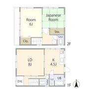 大石北町貸家の間取り画像