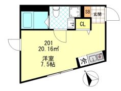 FERIO新井の間取り画像