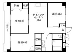 フェリオ市駅西2の間取り画像