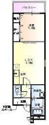ラフィーネ オカモトの間取り画像
