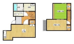 江本借家の間取り画像