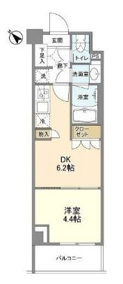 バウスフラッツ品川大井町の間取り画像