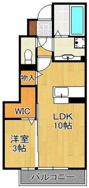 アベニール湯川の間取り画像