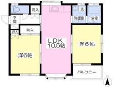 ヴィレッジ真下Aの間取り画像