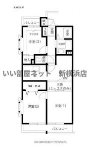 岩澤マンションの間取り画像