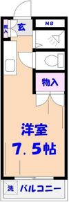 アパートメント常磐の間取り画像