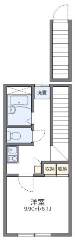 レオパレス中原の間取り画像
