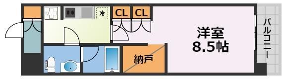 コンフォリア・リヴ北久宝寺Qの間取り画像
