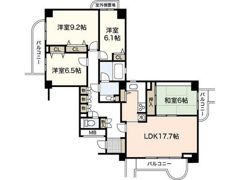 A.CITYタワーズウエストの間取り画像