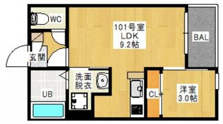 REGALEST 奉還町の間取り画像
