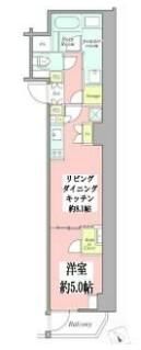 クレストコート新宿山吹町の間取り画像