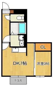 セジュールオッツ壱番館の間取り画像