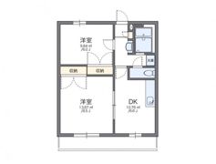 レオパレス鹿子木AREAⅡの間取り画像