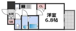 オルゴグラート森ノ宮南館の間取り画像