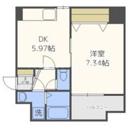 R SQUARE 東天満の間取り画像