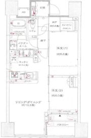 シティタワー松山西堀端の間取り画像