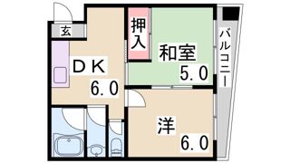 坂田ハイツの間取り画像