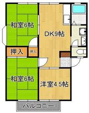 グリーンビレッジ湯川 B棟の間取り画像