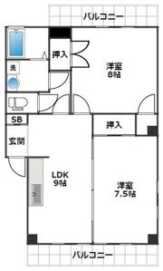 ハイムグリーンパレスの間取り画像