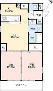 ロイヤルメゾン六甲Ⅴの間取り画像