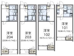 クレイノ石橋の間取り画像