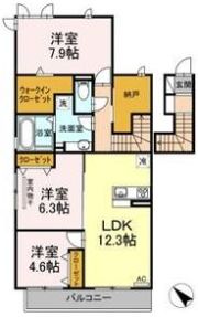 ブリーズコート扇町の間取り画像