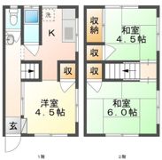 こうしまコーポの間取り画像