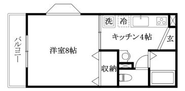 カレンハイツの間取り画像