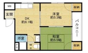 竹園コープの間取り画像