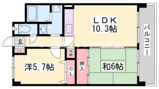 オークハイツの間取り画像