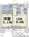 スワンズシティ梅田シエロの間取り画像