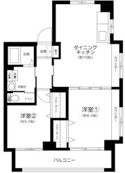 マンション ウィスタリアⅡの間取り画像