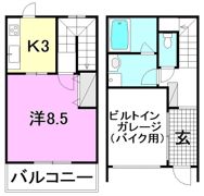 MOTO CYCLETTE 枝松の間取り画像